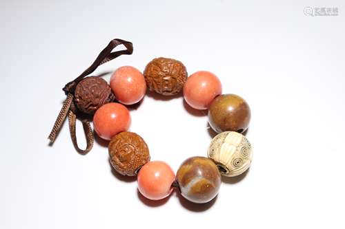 Multi Bone, Stone, Wood Beads