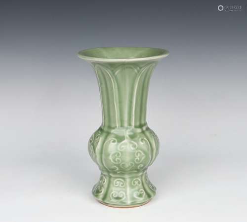 Longquan Glazed Ruyi Pattern Porcelain Vase