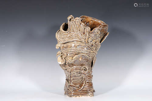 Abstract Vase Ceramic Sculpture