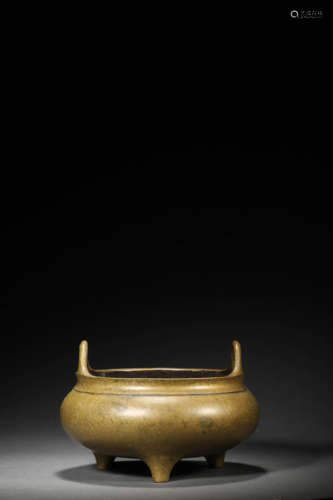 A Bronze Straight Ears Censer