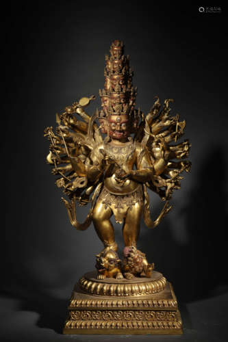 A Gilt Bronze Buddha