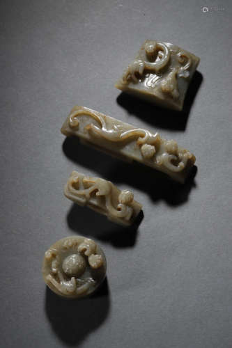 A Group Of Jade Ornaments