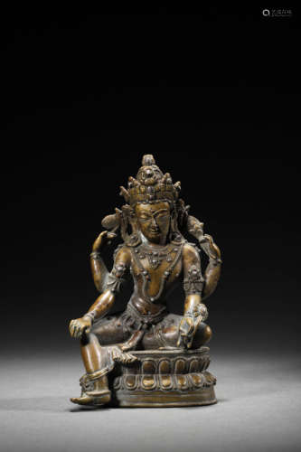 A Bronze Four-Armed Avalokitesvara