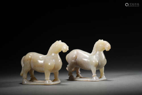 A Pair Of Jade Horses