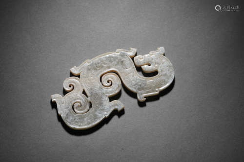 A Jade Dragon Ornament