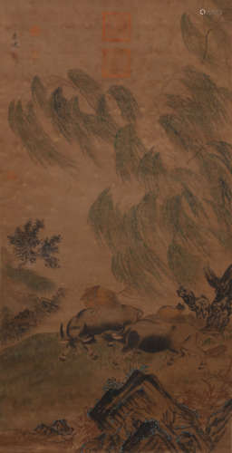 A Chinese Figure Painting, Li Di Mark