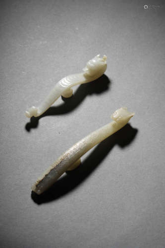 A Set Of Jade Belt Hooks