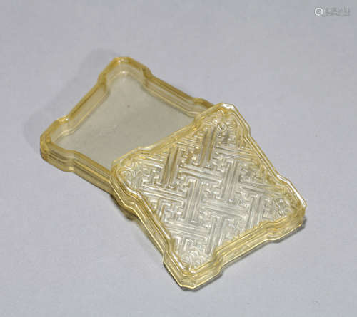 Chinese Qing Dynasty glass box