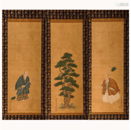 Teng Yuanguagnzhen Pine Trees and the Elderly