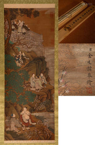 Jin Tingbiao(金廷標)Character Story Painting