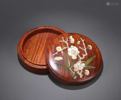 Hardwood flower box Chinese Qing Dynasty