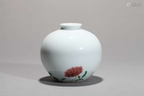 Flower jar Chinese Qing Dynasty