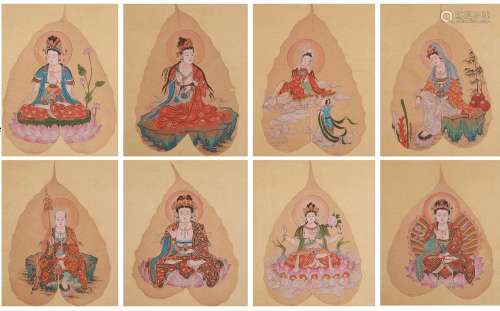 Eight paintings of Buddha