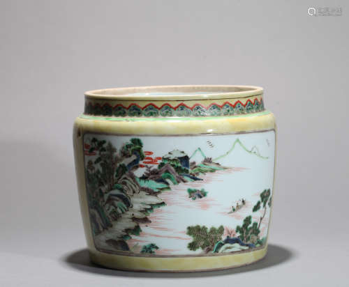 Five-color pot Chinese Qing Dynasty