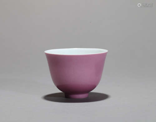 Red tea cup Chinese Qing Dynasty