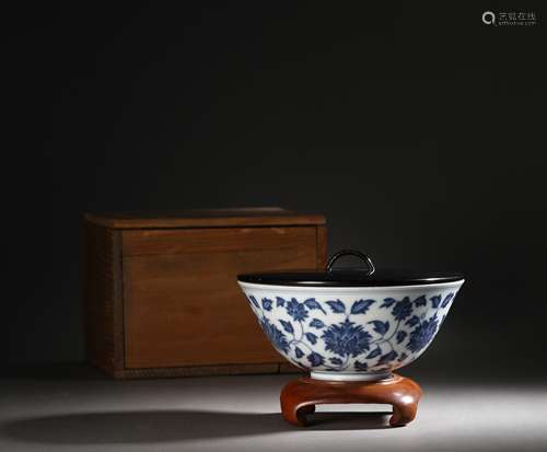 Blue and white porcelain bowl Chinese Ming Dynasty