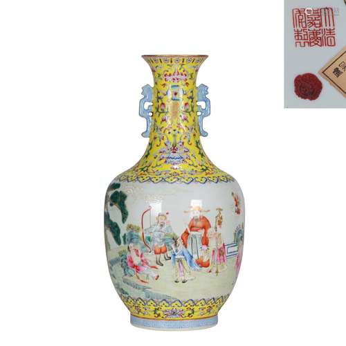 Porcelain bottles of historical figures from the Chinese Qin...