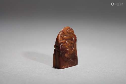 Stone seal Chinese Qing Dynasty