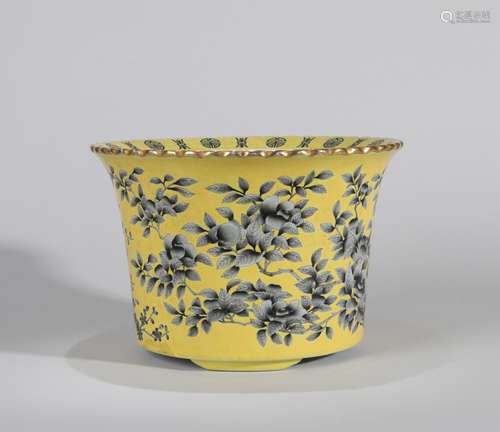 Painted flower POTS Chinese Qing Dynasty