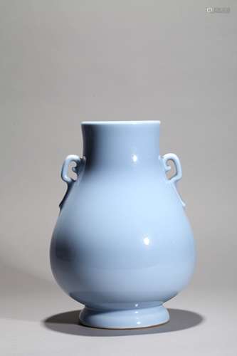 Blue glaze vase Chinese Qing Dynasty