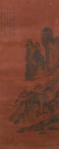 Wen Zhengming（文徵明)landscape painting