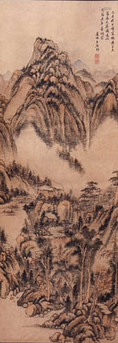 Wang Yuanqi（王原祁）The scenery of Fuchun Mountain