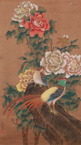 Song Meiling(宋美齡)flower-and-bird painting