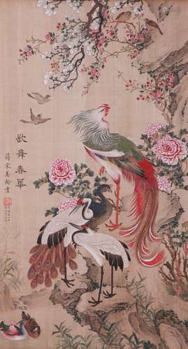 Song Meiling(宋美齡)flower-and-bird painting