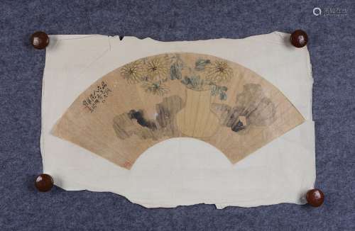 周闲(1820-1875) 菊石图