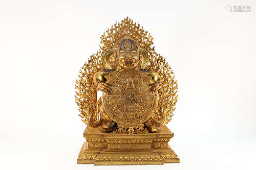 Gilt Bronze Buddha Figure Statue