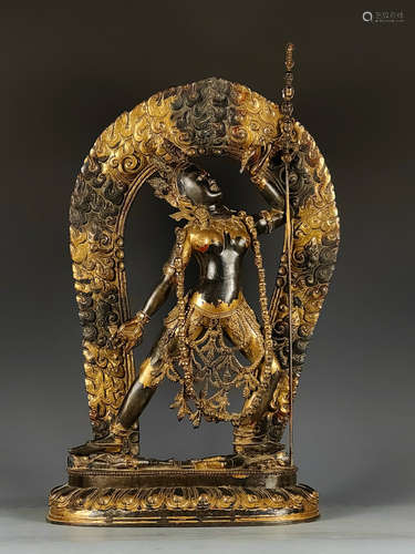 Gilt Bronze Buddha Figure Statue