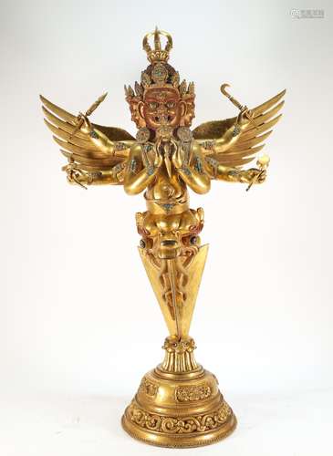 Gilt Bronze Buddha Dagger Figure