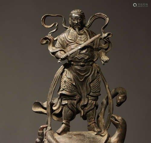 Bronze Emperor Xuantian Figure Statue