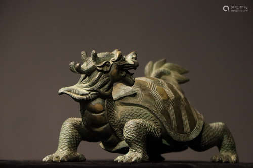 Bronze Turtle Figure