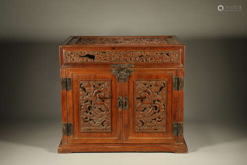 Huanghuali Dragon Pattern Wood Case