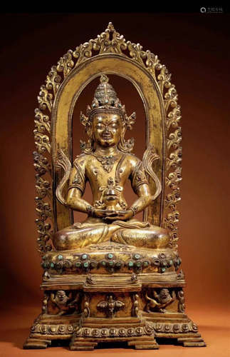 Gilt Bronze Buddha Figure