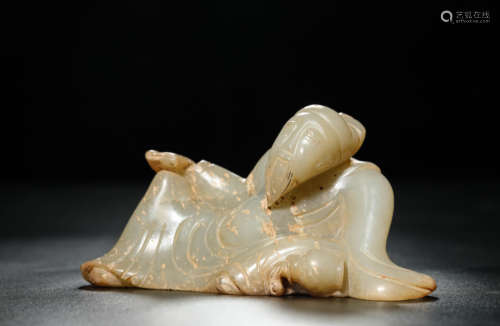 A Jade Figure Carving