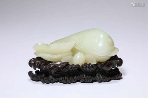 A Jade Fish Carving