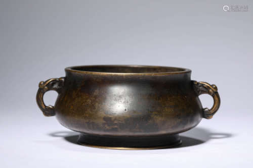 A Bronze Chi Dragon Censer