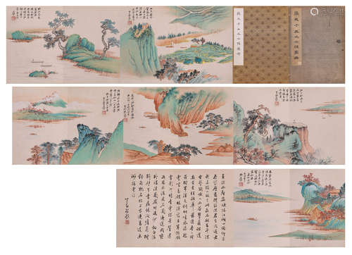 A Chinese Scroll Painting by Zhang Da Qian