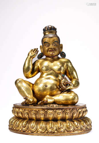 A Tibetan Milariba Statue