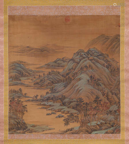 A Chinese Scroll Painting by Dong Yuan