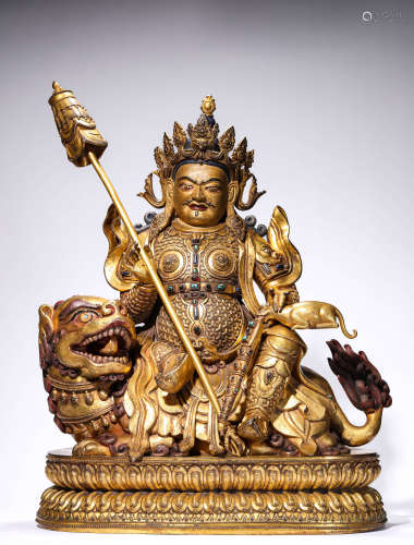 A Tibetan Vaishravana Statue