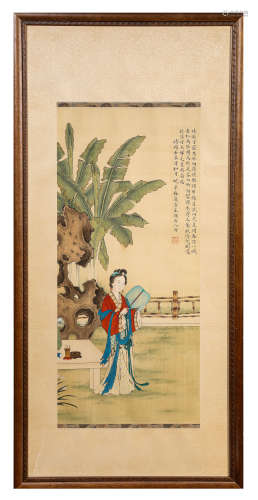 A Chinese Scroll Painting by Mei Lan Fang