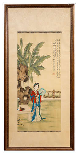 A Chinese Scroll Painting by Mei Lan Fang