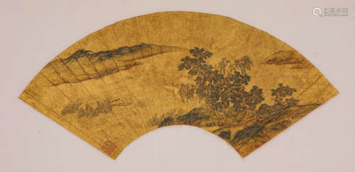 A Chinese Scroll Painting by Qiu Ying