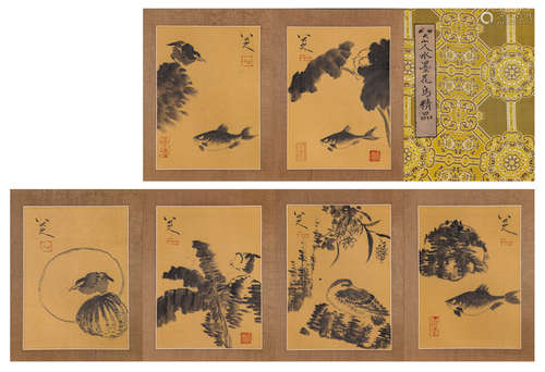 A Chinese Scroll Painting by Ba Da Shan Ren