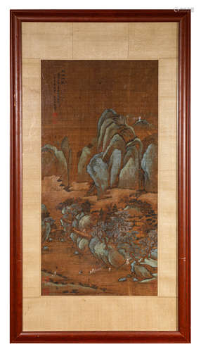 A Chinese Scroll Painting by Wang Hui