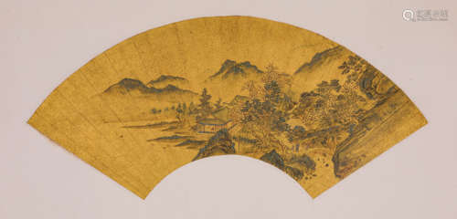 A Chinese Scroll Painting by Qiu Ying