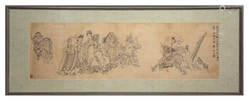 A Chinese Scroll Painting by Wu Qin Mu